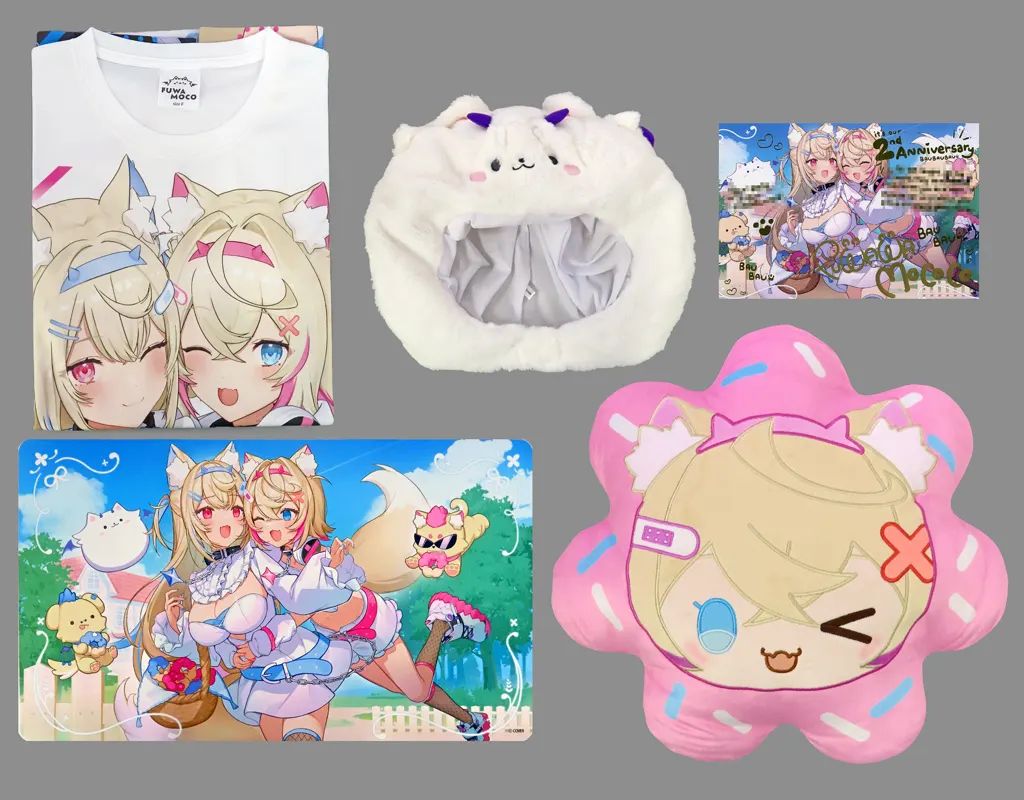 中古】グッズセット FUWAMOCO 活動2周年記念フルセット 数量限定ver