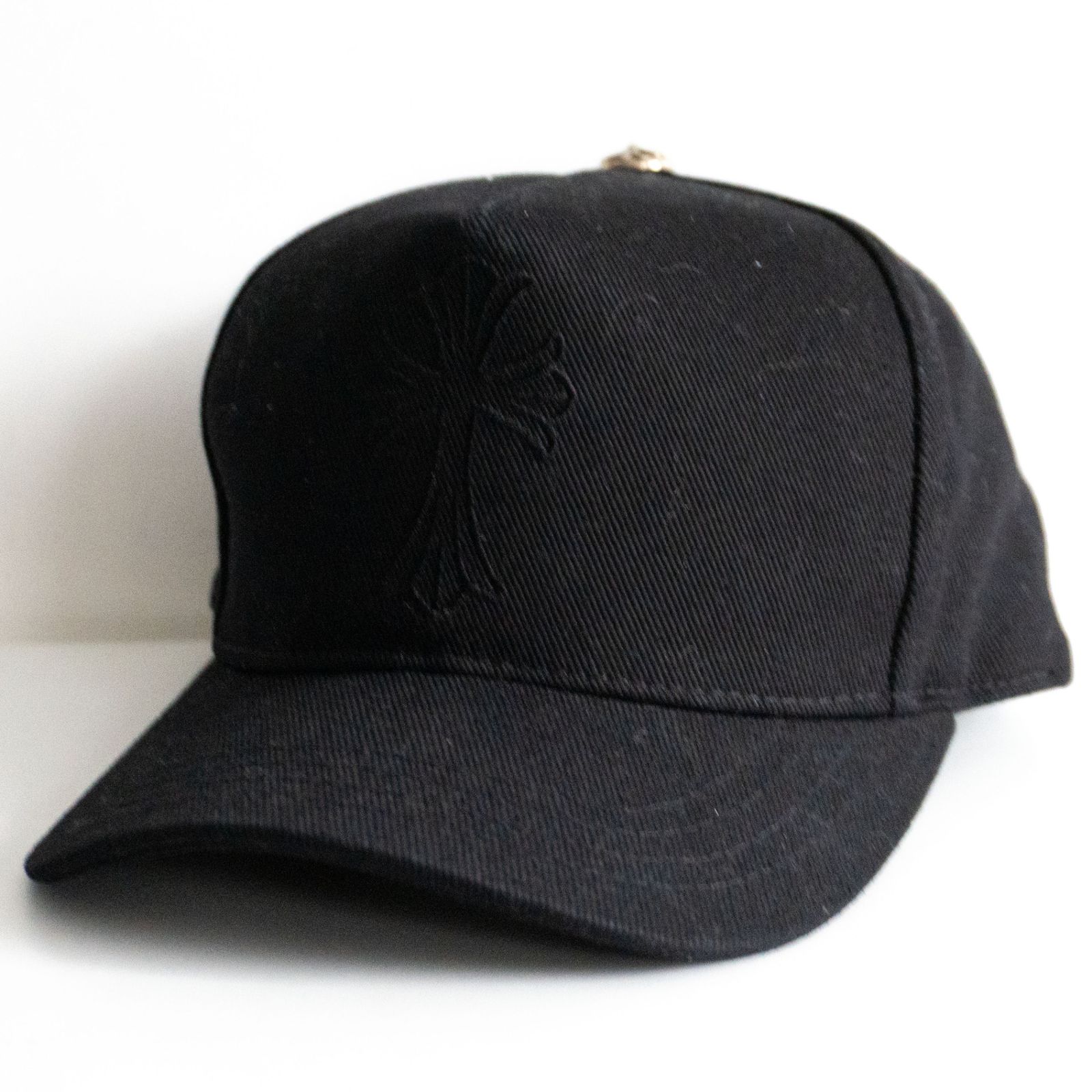 【最高級】CHROME HEARTS【Cross Embroidery Denim BASEBALL CAP】 クロスボール クロムハーツ 26060137
