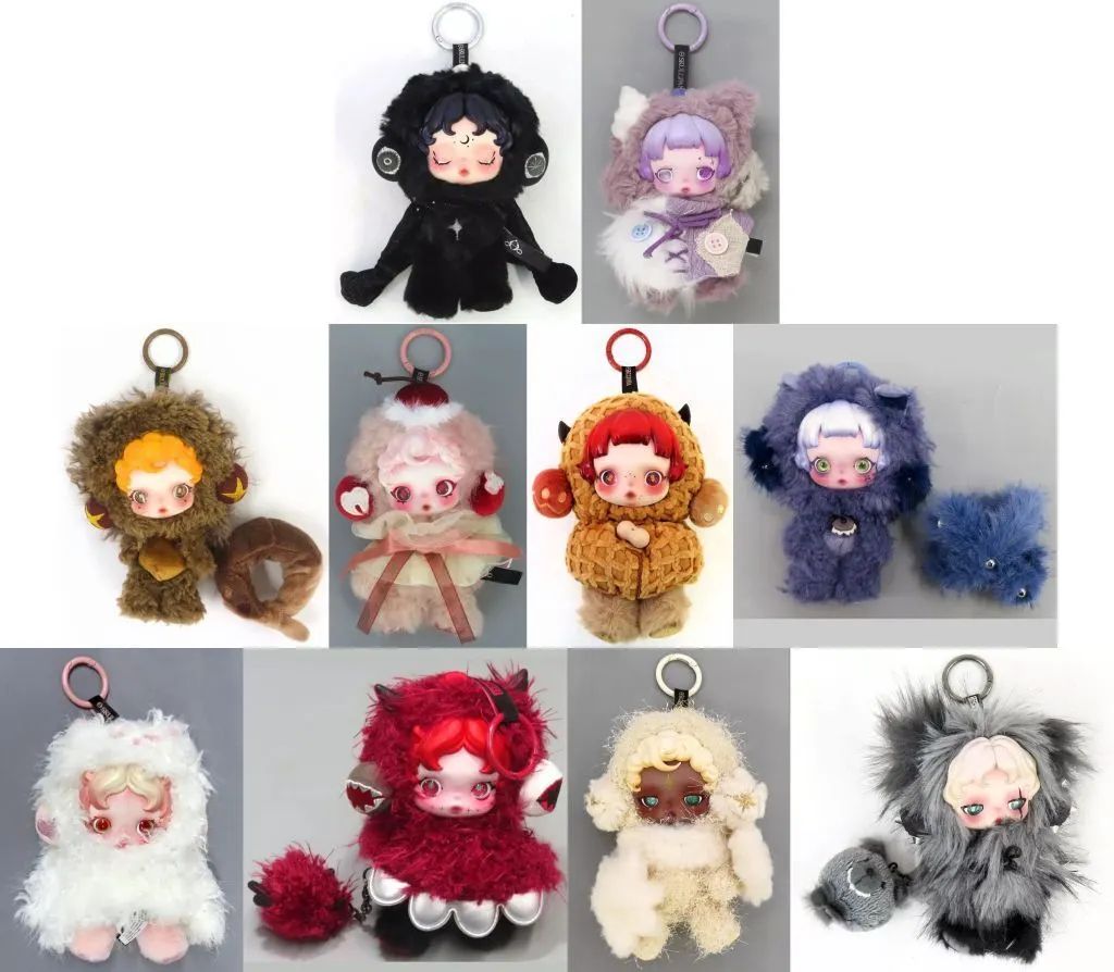 【中古】ぬいぐるみマスコット・ぬいぐるみバッジ 全10種セット 「POP MART SKULLPANDA You Found Me! シリーズ ぬいぐるみペンダント」