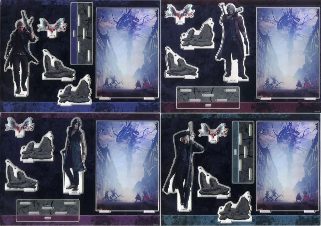 【中古】アクリルスタンド・アクリルパネル 全4種セット アクリルジオラマ 「カプくじ Devil May Cry 5 くじ」 B賞