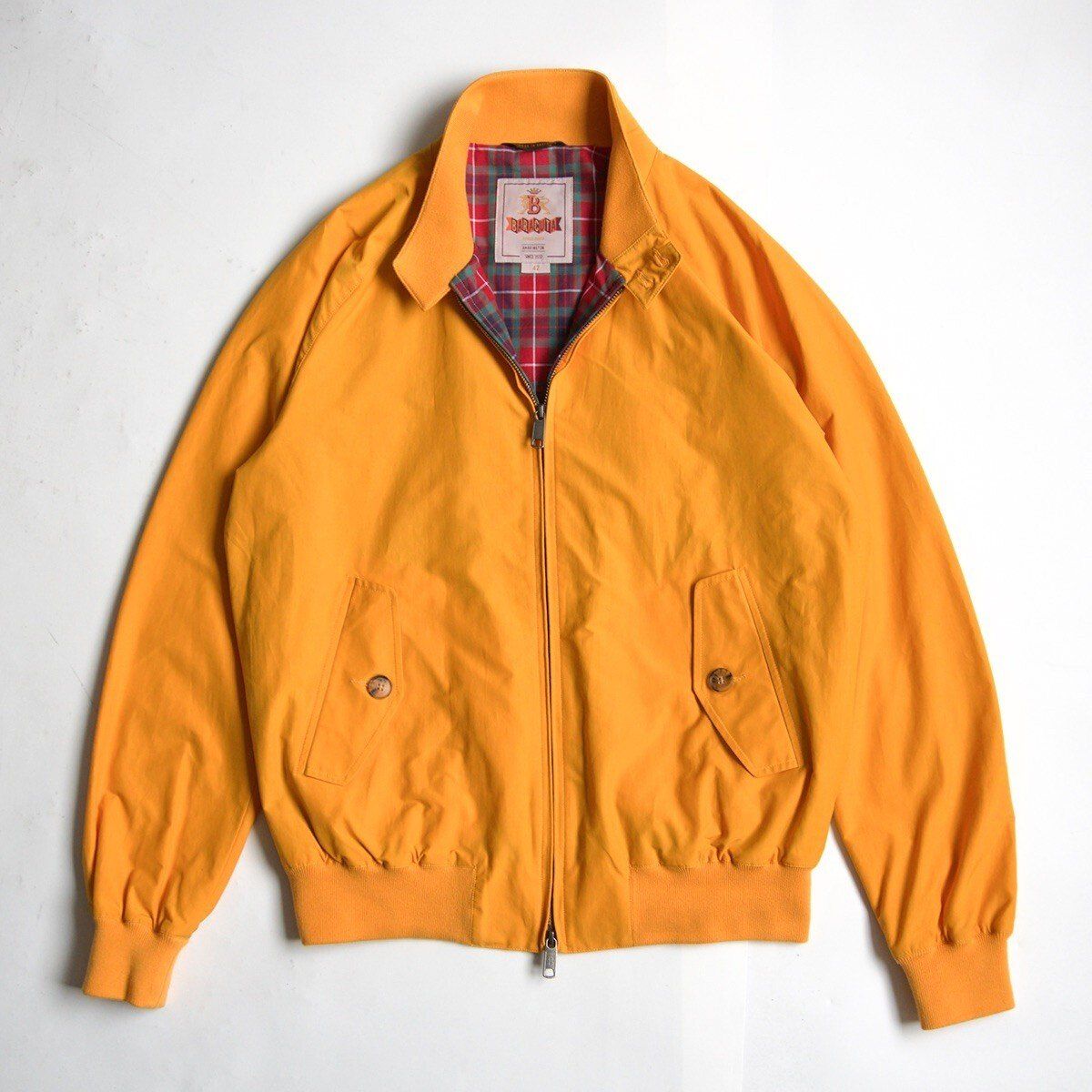 【美品/ビッグサイズ】 BARACUTA 【G9 スウィングトップ ハリントンジャケット】 42 タンジェリン バラクータ イングランド製 26030734