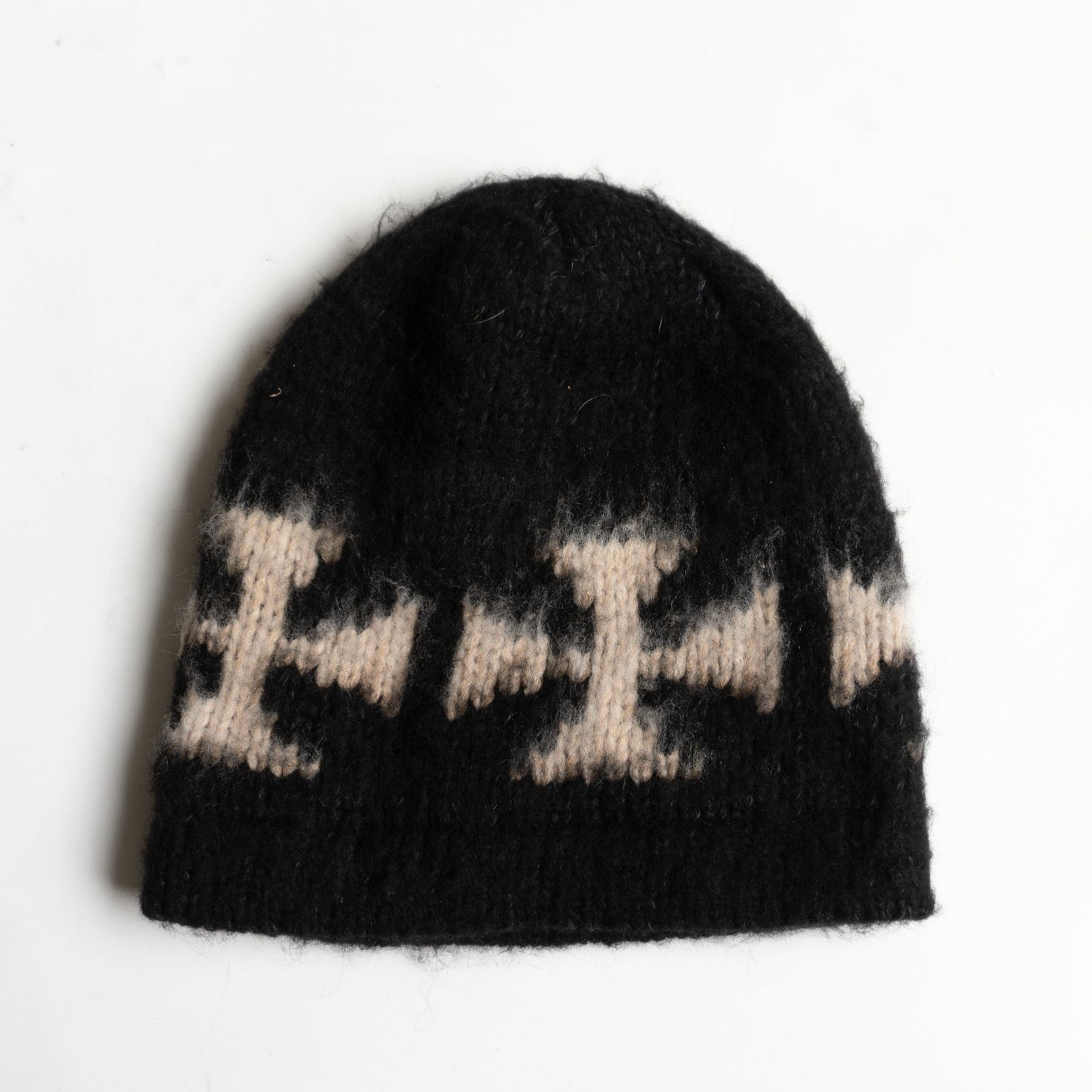 美品】ASKYURSELF 【BRUSHED CROSS BEANIE】 アスクユアセルフ