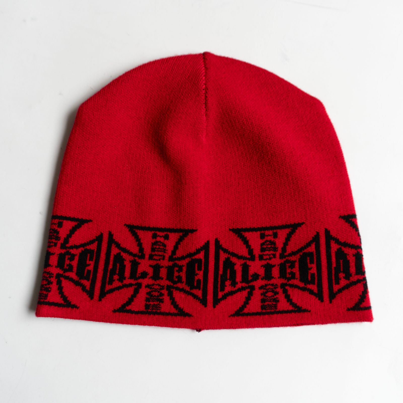 美品】ALICE HOLLYWOOD 【JACUARD CHOPPER BEANIE】 アリスハリウッド