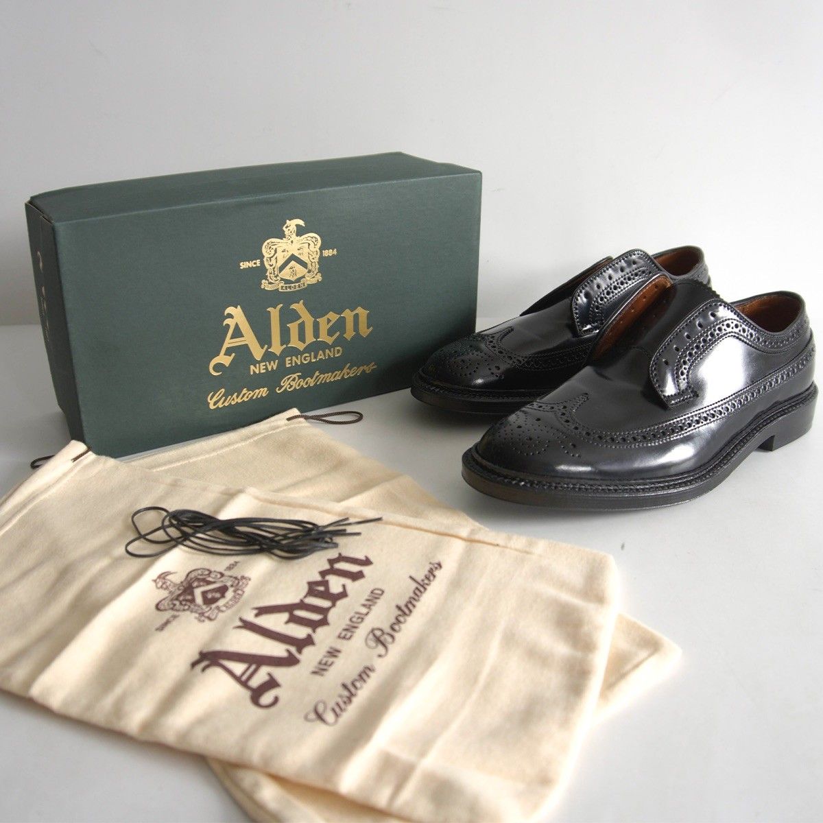 試着のみ美品】Alden【9751/バリーラスト ウイングチップ コードバン