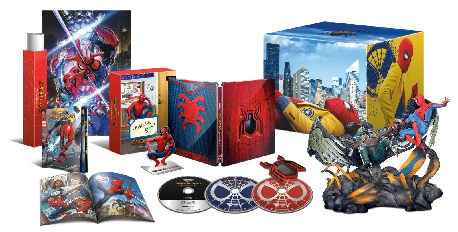 スパイダーマン:ホームカミング プレミアムBOX(2D+3D+4K ULTRA HDブルーレイ)(村田雄介描き下ろし 日本限定B3ポスター封入)(初回生産限定)