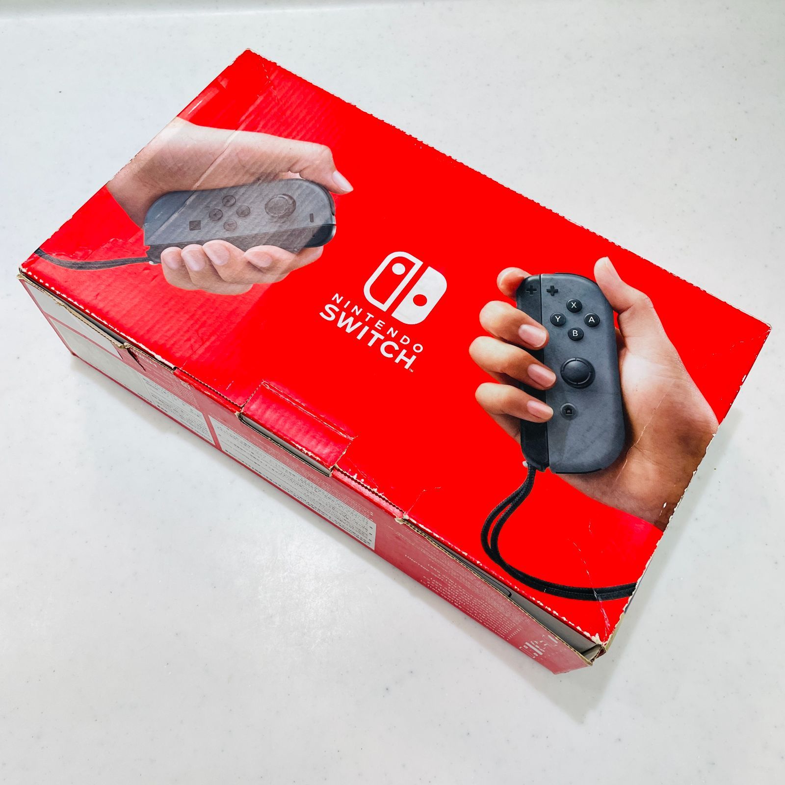 2020年製 任天堂 スイッチ 本体 グレー バッテリー強化版 外箱・付属品