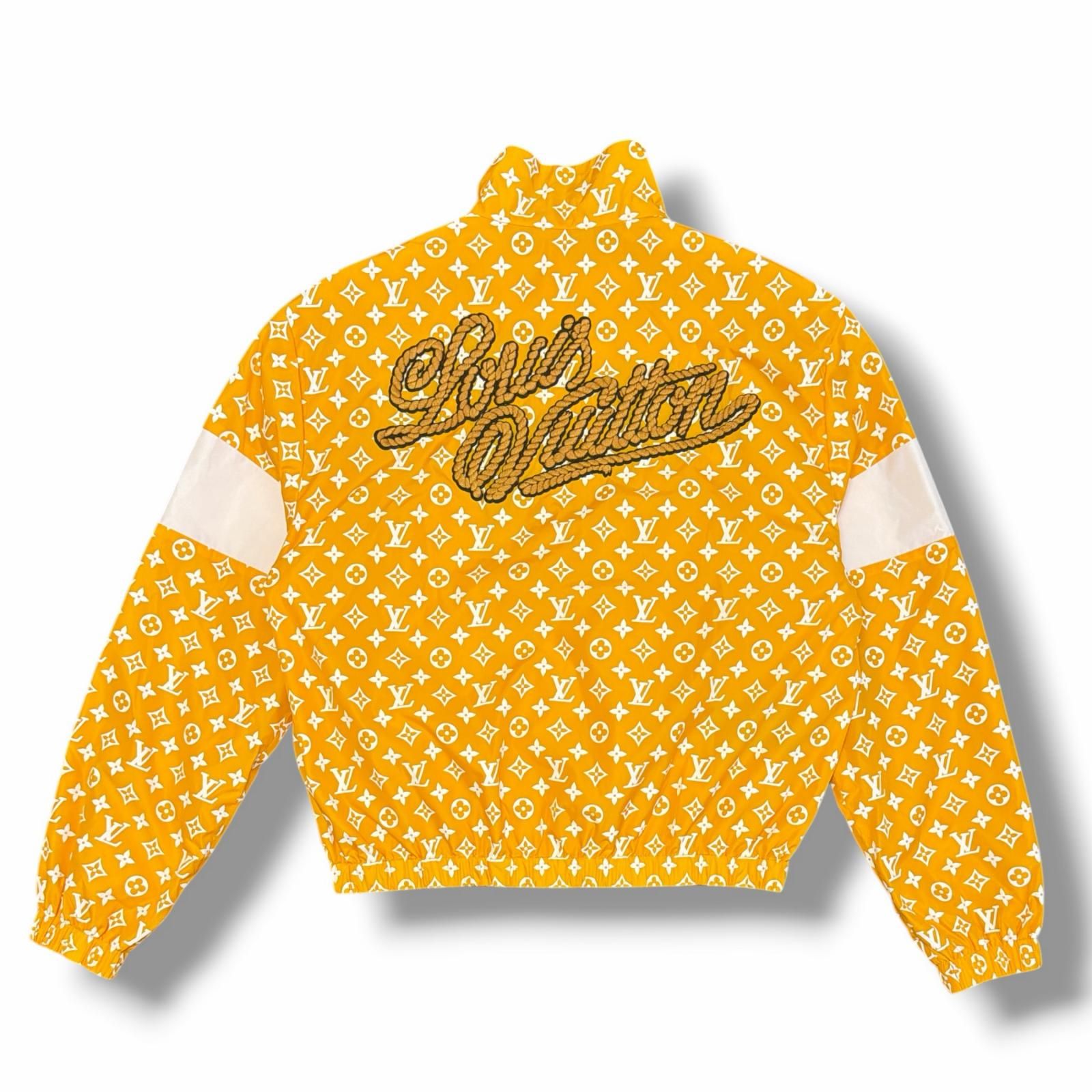 ルイヴィトン リバーシブル ナイロンコート モノグラム 34 イエロー 国内正規 LOUIS VUITTON 24AW ナイロンモノグラムプリントテクニカル
