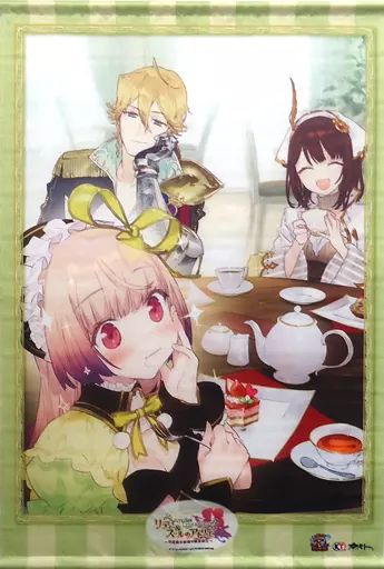 【中古】タペストリー [単品] スール＆ソフィー＆マティアス B2タペストリー 「PS4/PS Vita/Switchソフト リディー＆スールのアトリエ ～不思議な絵画の錬金術士～ ファミ通DXパック」 エビテン限定セット同梱特典