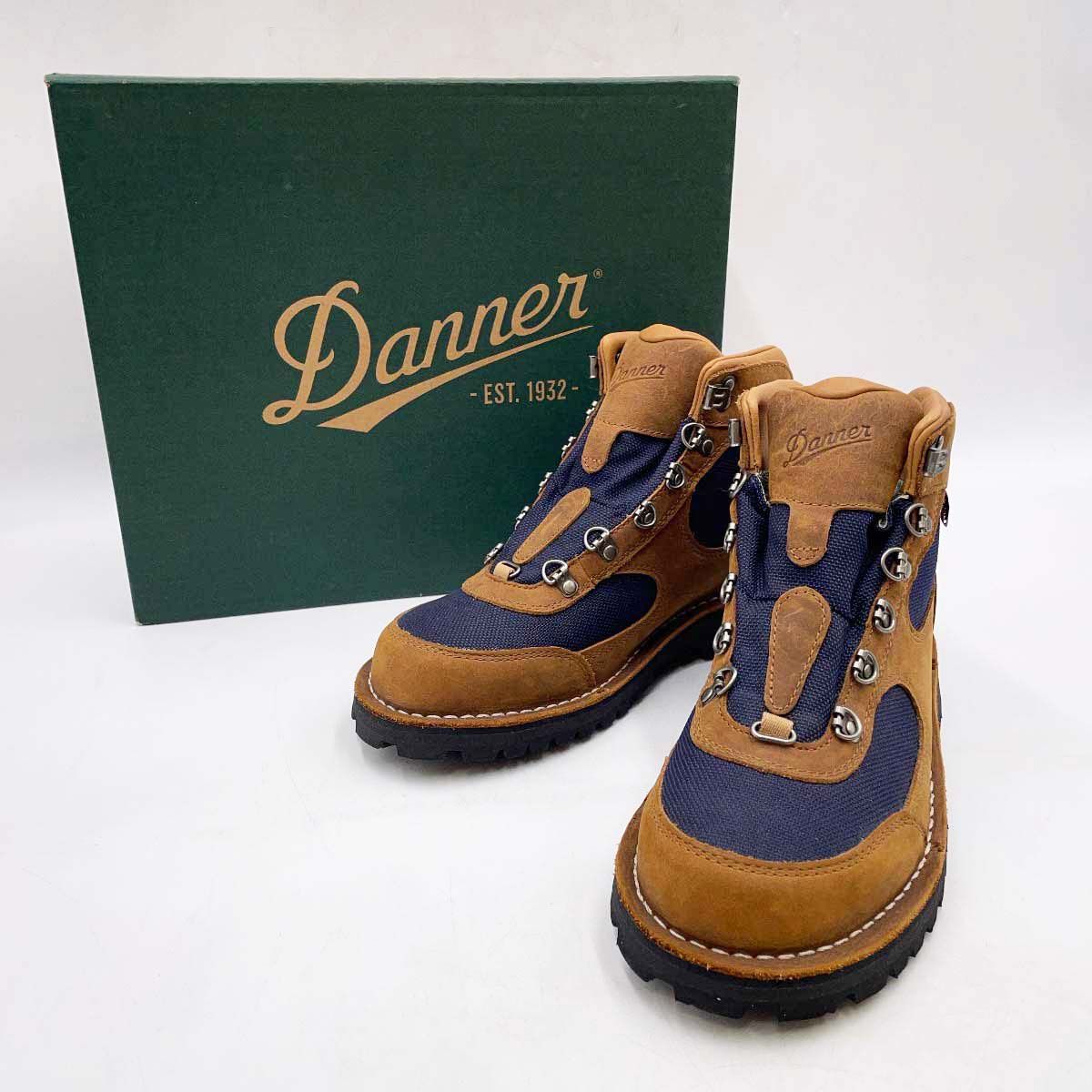 【未使用】ダナー カスケードクレスト5 GTX CASCADE CREST 5 GTX 25.5cm ブラウン/ブルー 60432 メンズ Danner