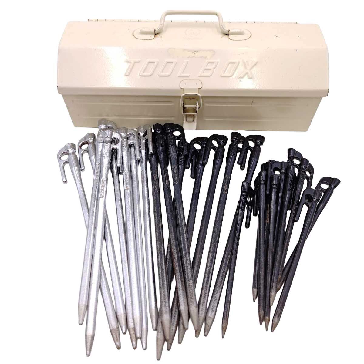 ELLSSE ペグ 18cm 11点 28cm 16点 METAL TOOL BOX TB-350