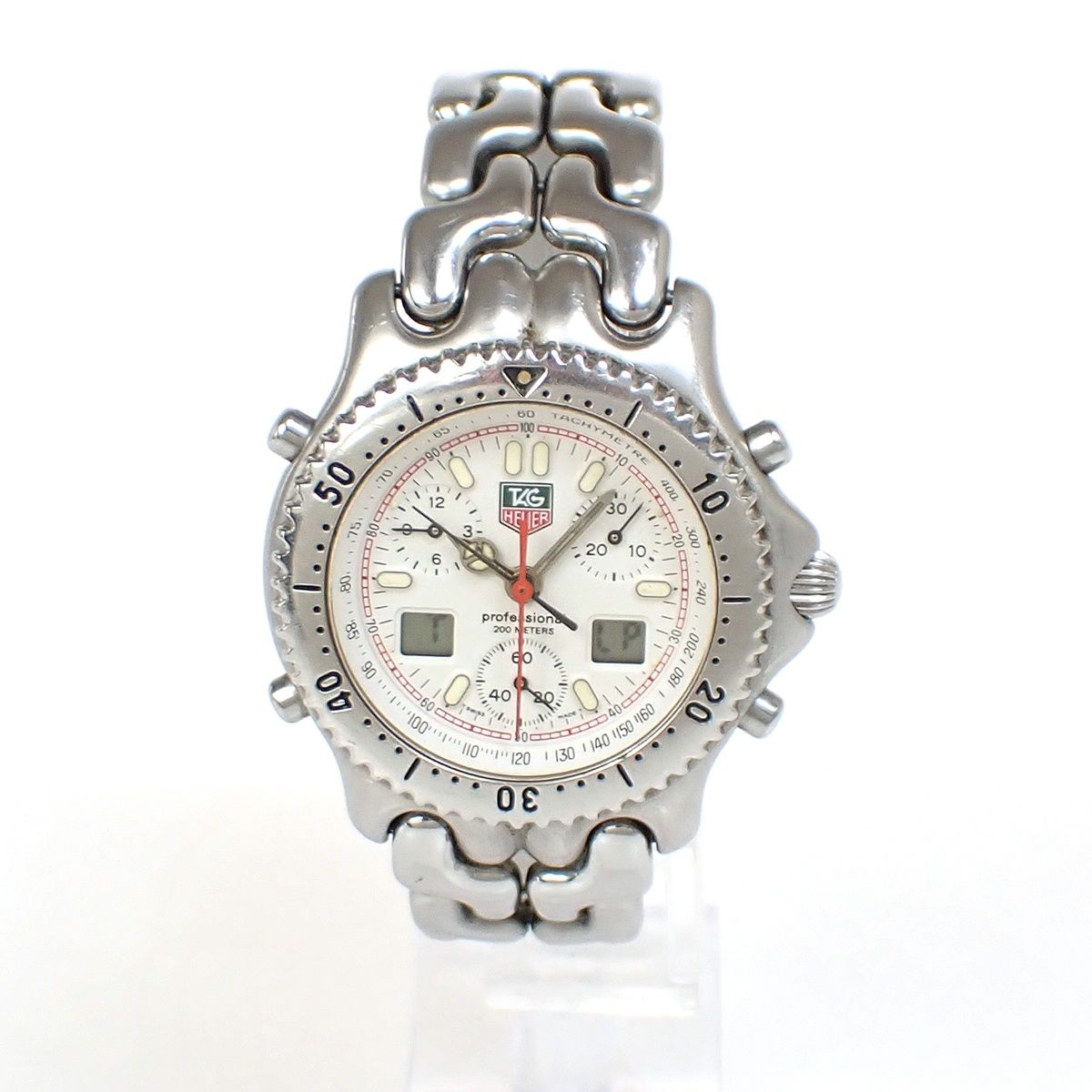 TAG Heuer クォーツ腕時計 シルバージャンク品 TAG HEUER タグホイヤー セル CG1111-0 クオーツ 腕時計 シルバー