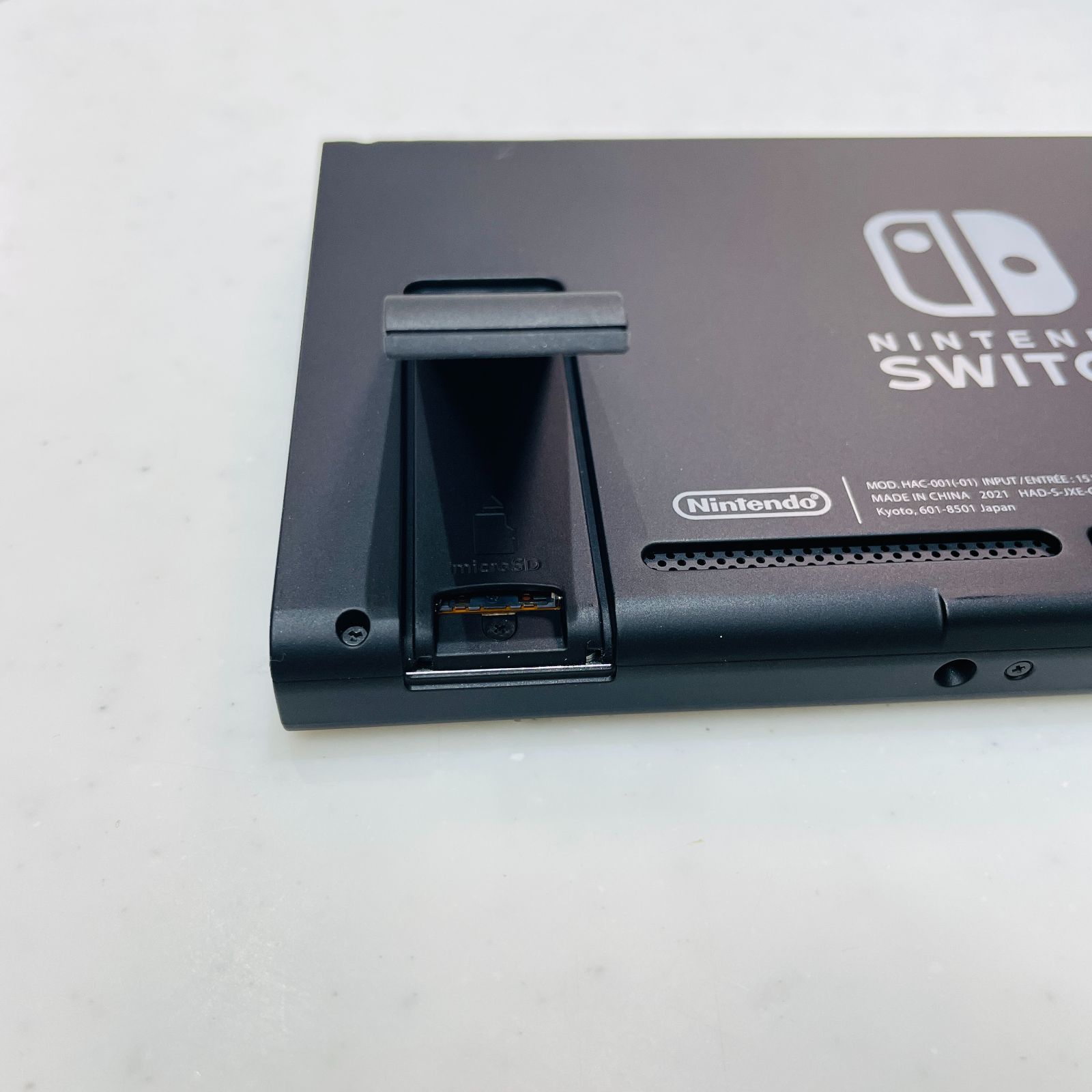 美品 2021年製 Nintendo Switch 本体 グレー バッテリー強化版 動作 