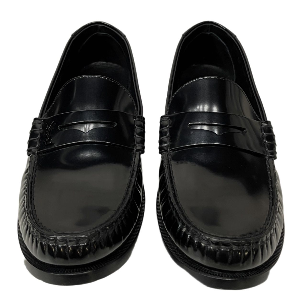 SAINT LAURENT サンローラン ペニーローファー シューズ 革靴 YSLロゴ
