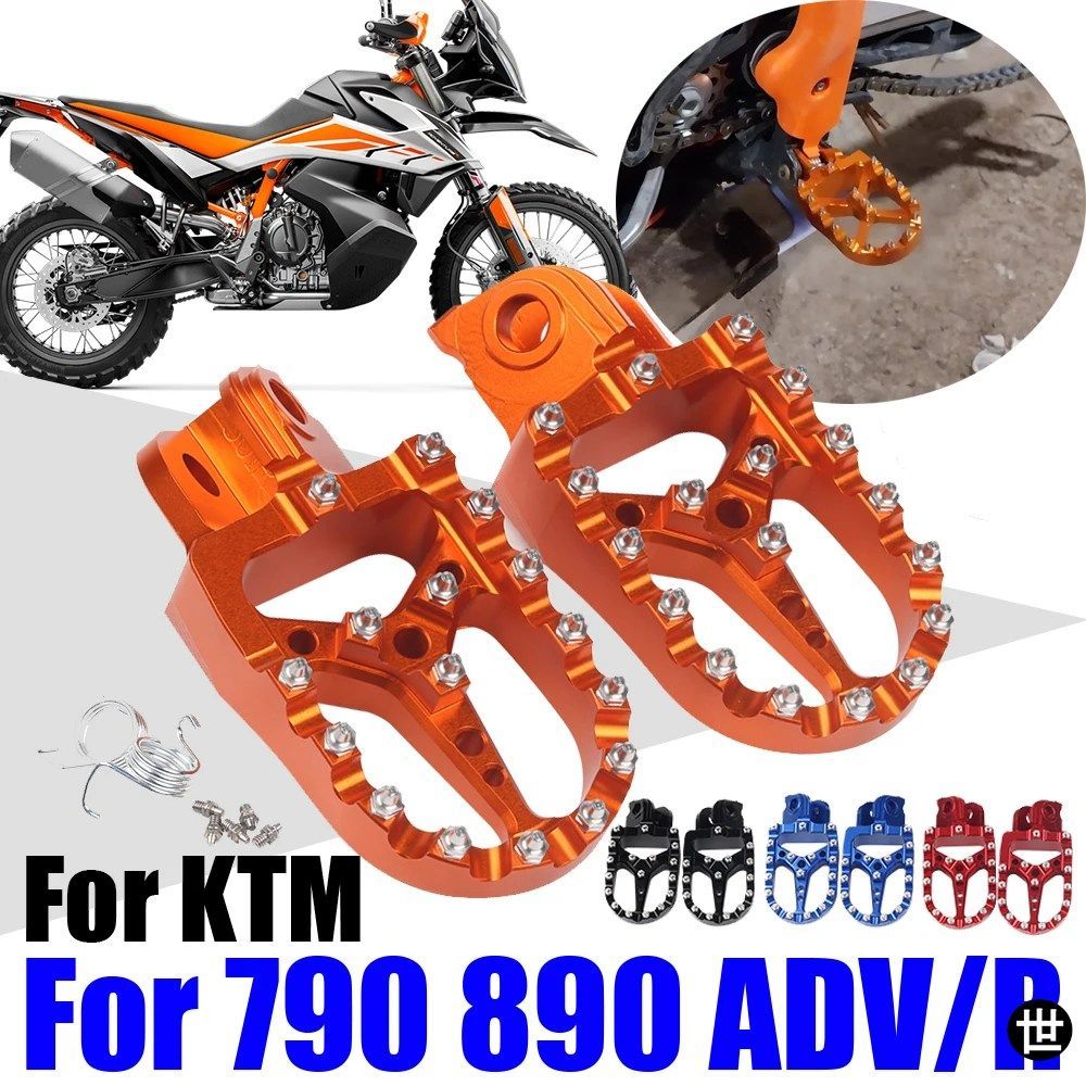モトクロス用フットペグ、フットレスト、ペダルパーツ、KTM 790 890 ADVENTURE R ADV 790R 890R 2019 - 2023 アクセサリー
