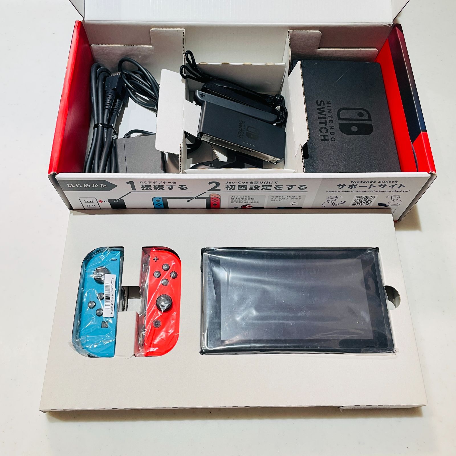 任天堂スイッチ 本体 ネオンブルー ネオンレッド 2020年製 バッテリー