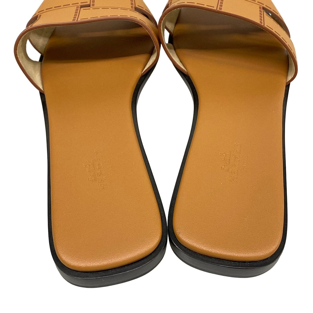 HERMES(エルメス) サンダル レディース美品 イディオマ ブラウン 