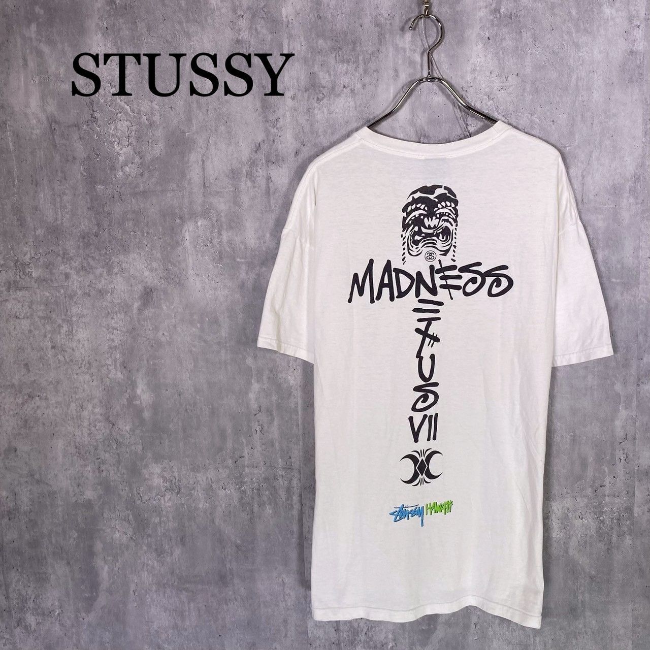 『STUSSY』ステューシー (L) MADNESSプリント Tシャツ