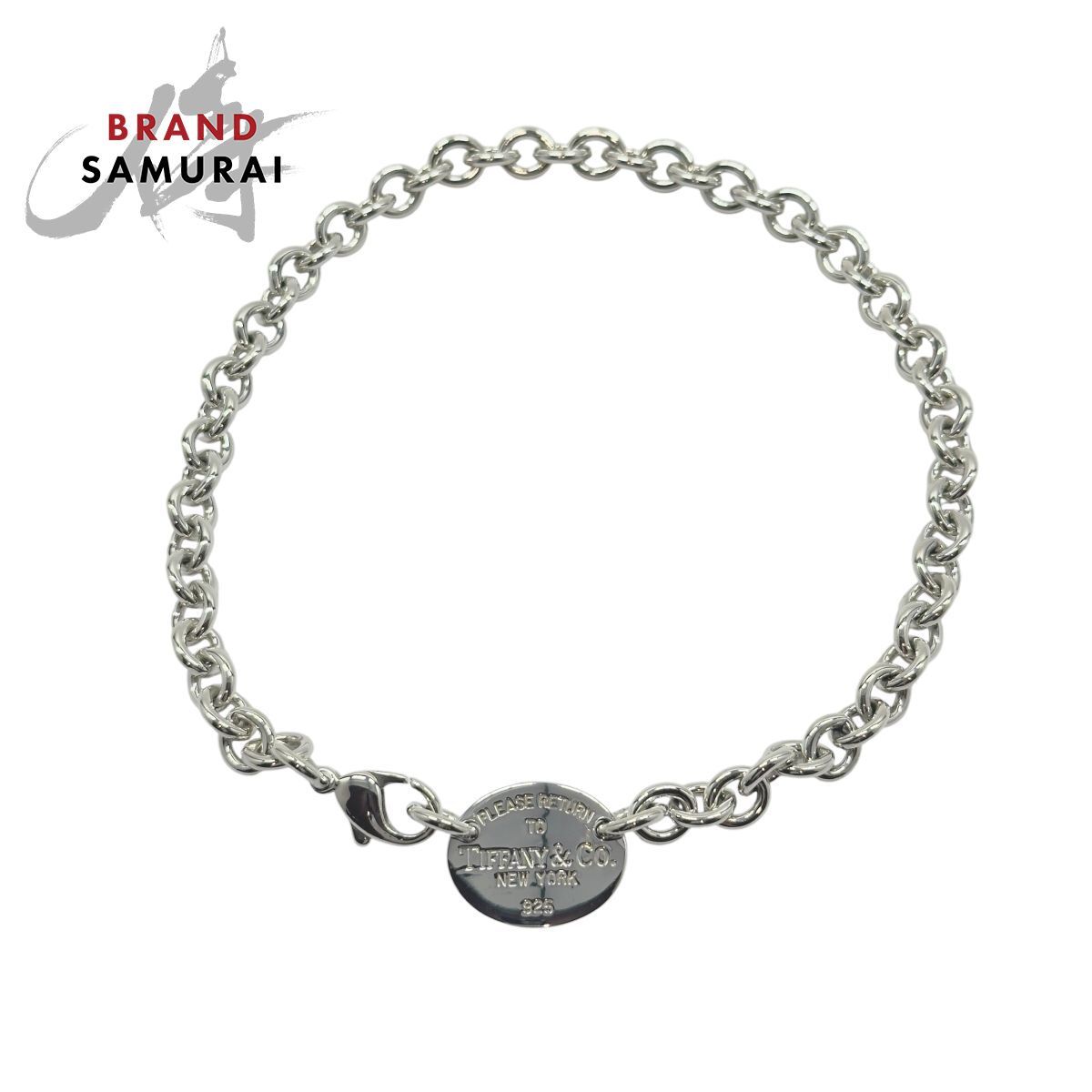 美品 TIFFANY&Co. ティファニー リターントゥ オーバル タグ チェーン シルバー925 ネックレス チョーカー ブレスレット Y1-00006【中古】