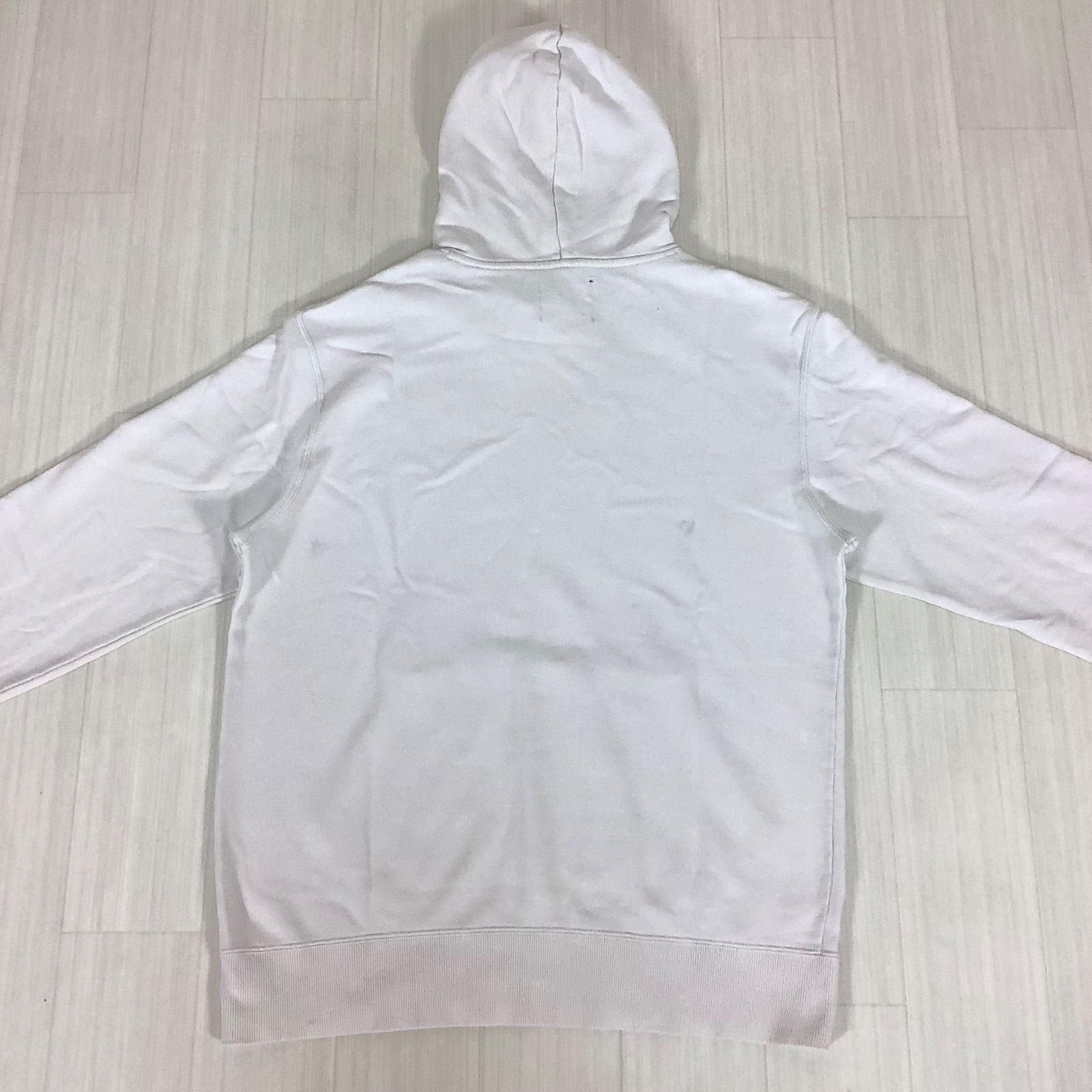 champion チャンピオン 刺繍ロゴ プルオーバーパーカー XL ホワイト 白 
