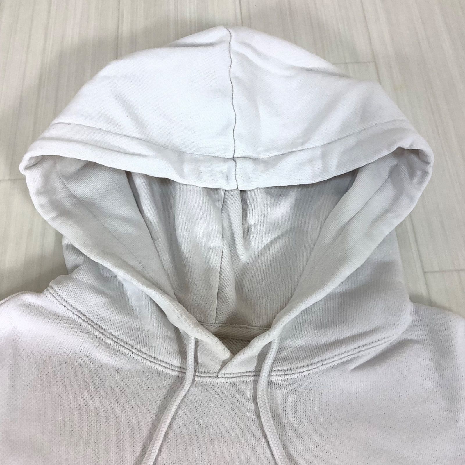 champion チャンピオン 刺繍ロゴ プルオーバーパーカー XL ホワイト 白 