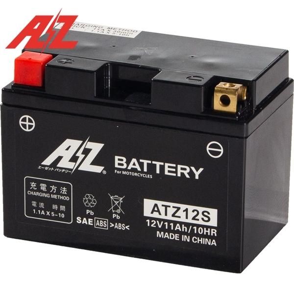 AZ エーゼット ATZ12S バッテリー 液入り充電済