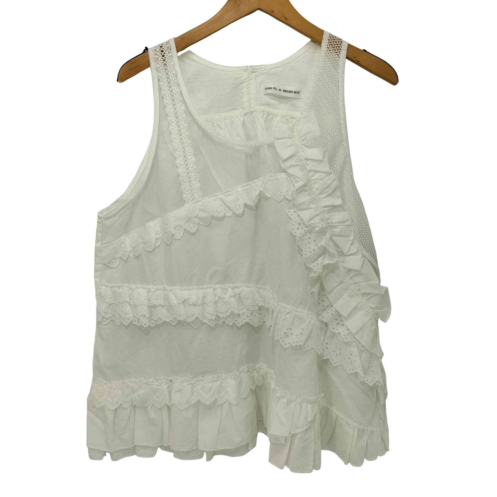 トリト TORI-TO 別注 26SS コラージュ ノースリーブ シャツ レディース JPN：M