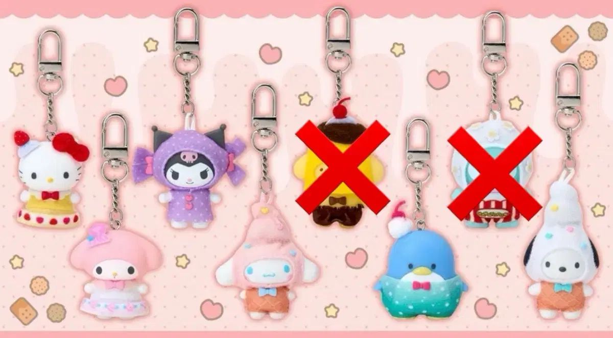 サンリオ ちびキャラ デフォルメシリーズ 6種 セット まとめ キーホルダー