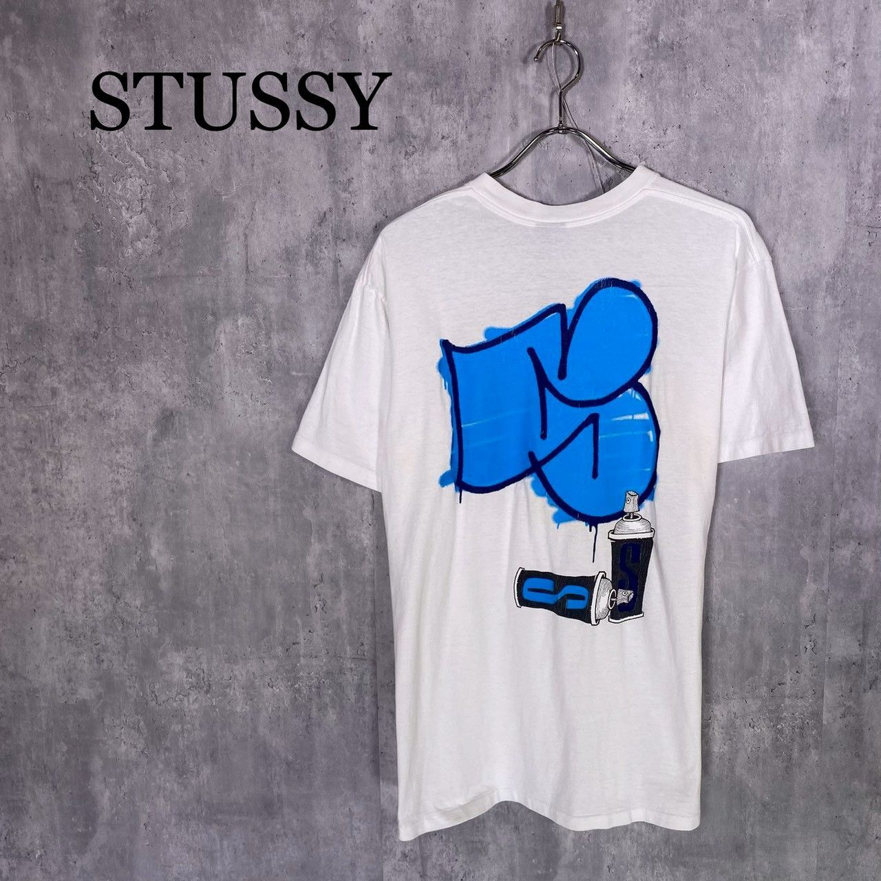 『STUSSY』ステューシー (L) グラフィックアートプリントTシャツ メンズ