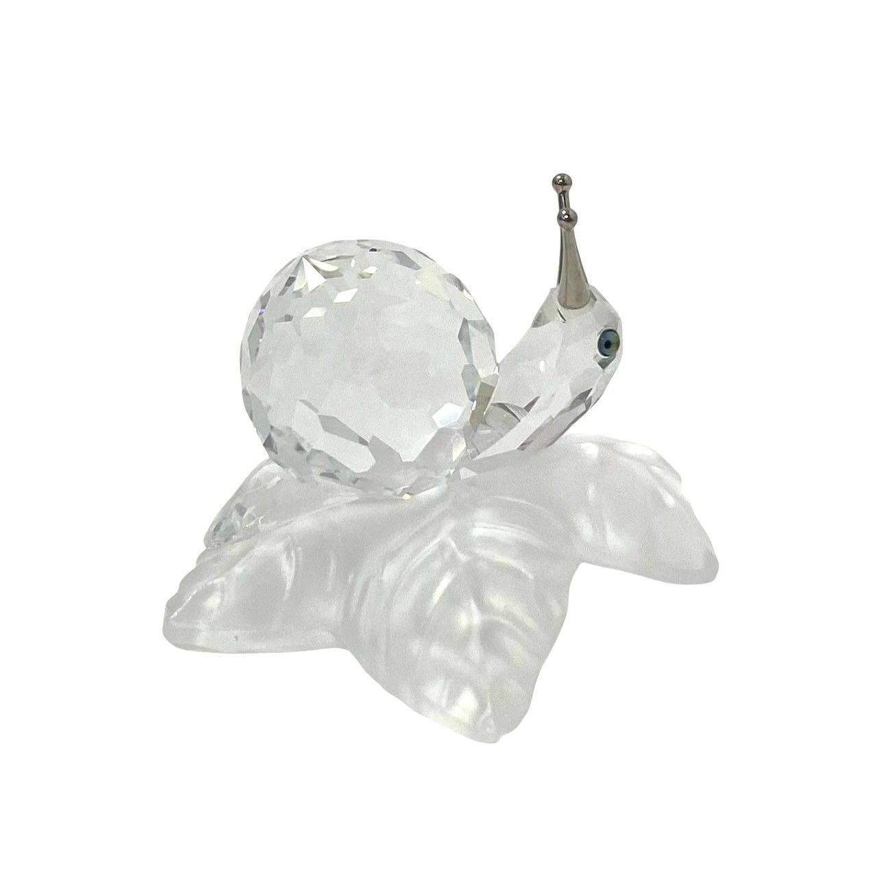 Y【SWAROVSKI】ブドウの葉の上のカタツムリ クリスタル 196501 ガラス