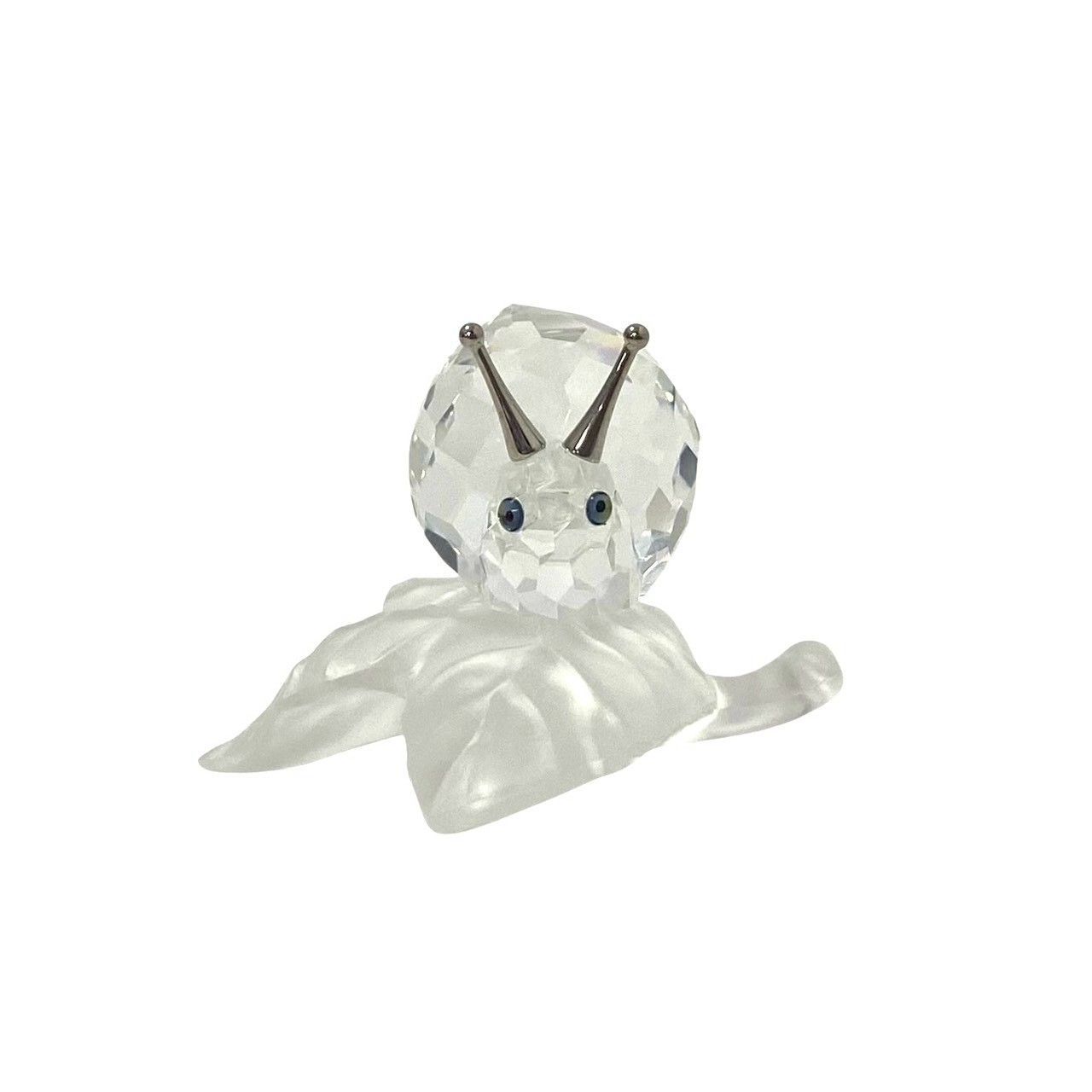 Y【SWAROVSKI】ブドウの葉の上のカタツムリ クリスタル 196501 ガラス