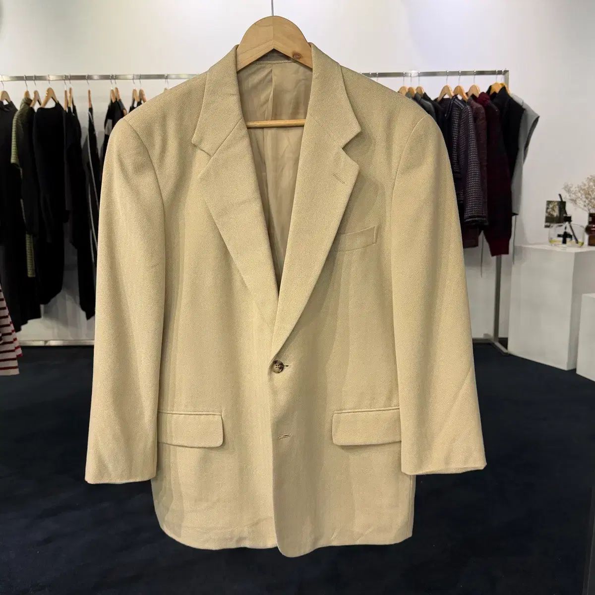 M クリスチャンディオール 므슈 ヘリンボーン ブレザー ジャケット