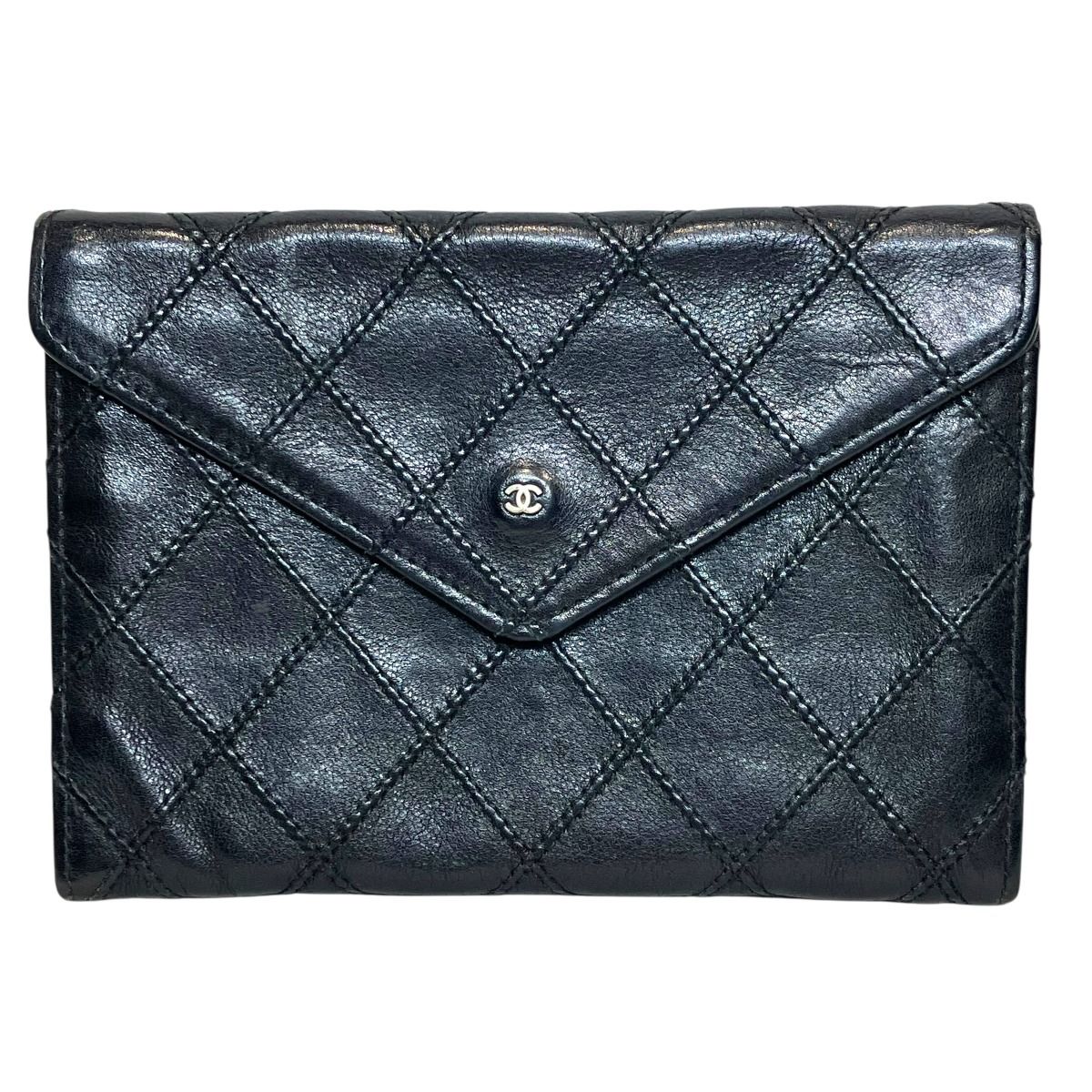 シャネル CHANEL ビコローレ 札入れ レザー レディース