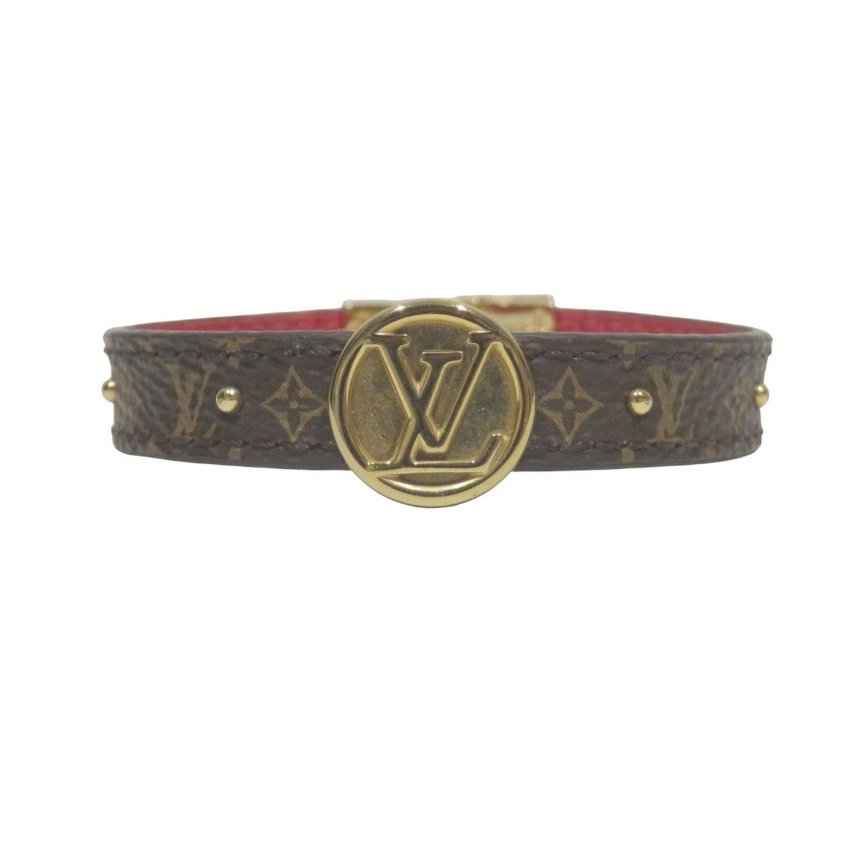 ルイ・ヴィトン LOUIS VUITTON ブラスレ LVサークル リバーシブル モノグラム ブレスレット　アクセサリー 総重量約13.0g GP トアル地 M6173E