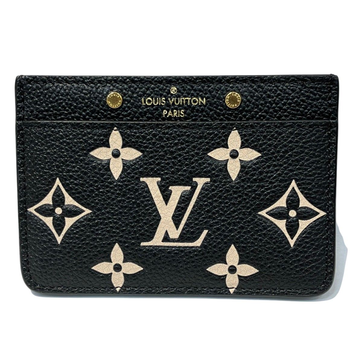ルイ・ヴィトン LOUIS VUITTON ポルトカルトサーンプル モノグラムアンプラント カードケース レザー M81022 レディース