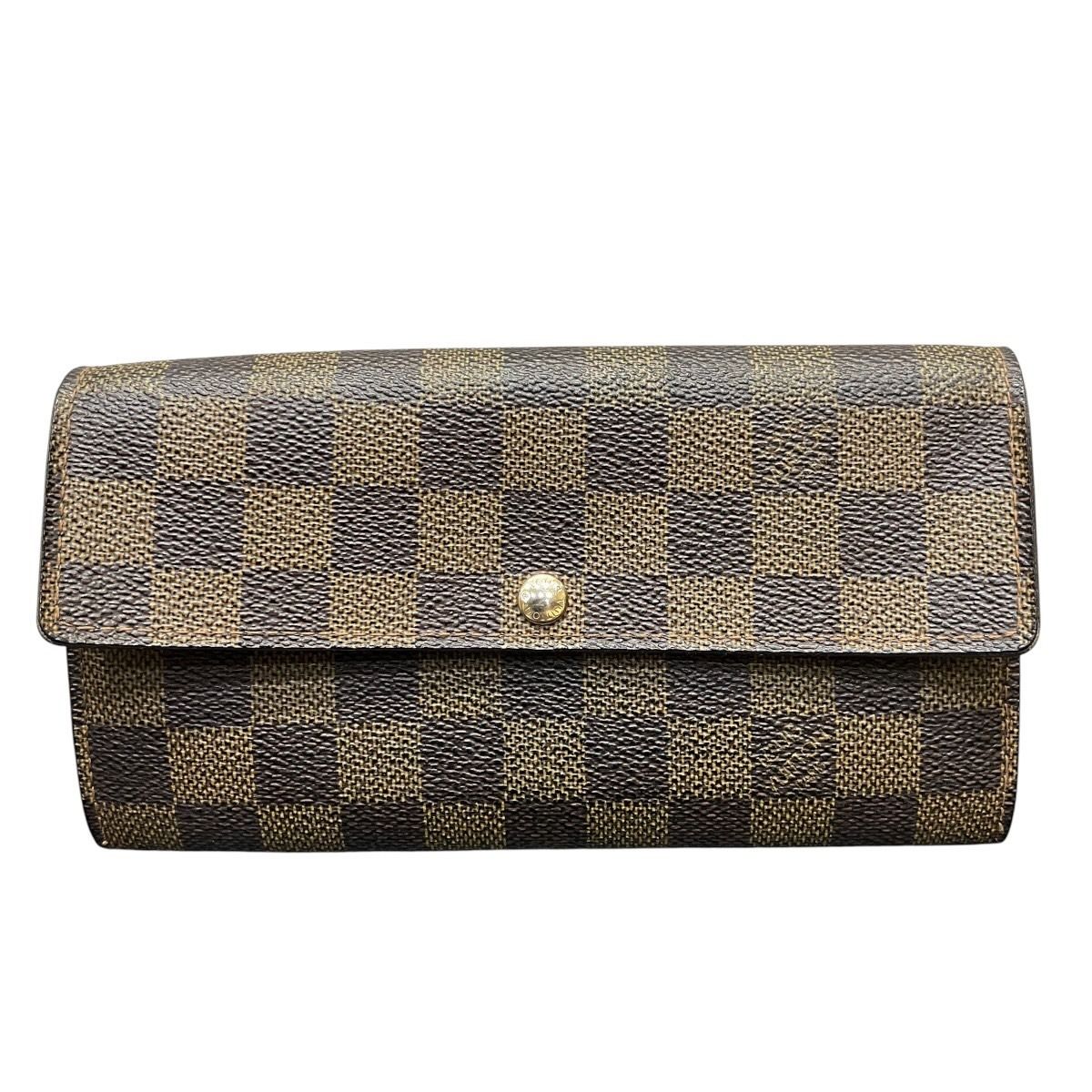 ルイ・ヴィトン LOUIS VUITTON ポルトフォイユ・サラ ダミエ・エベヌ 長財布 トアル地 N61734 ユニセックス
