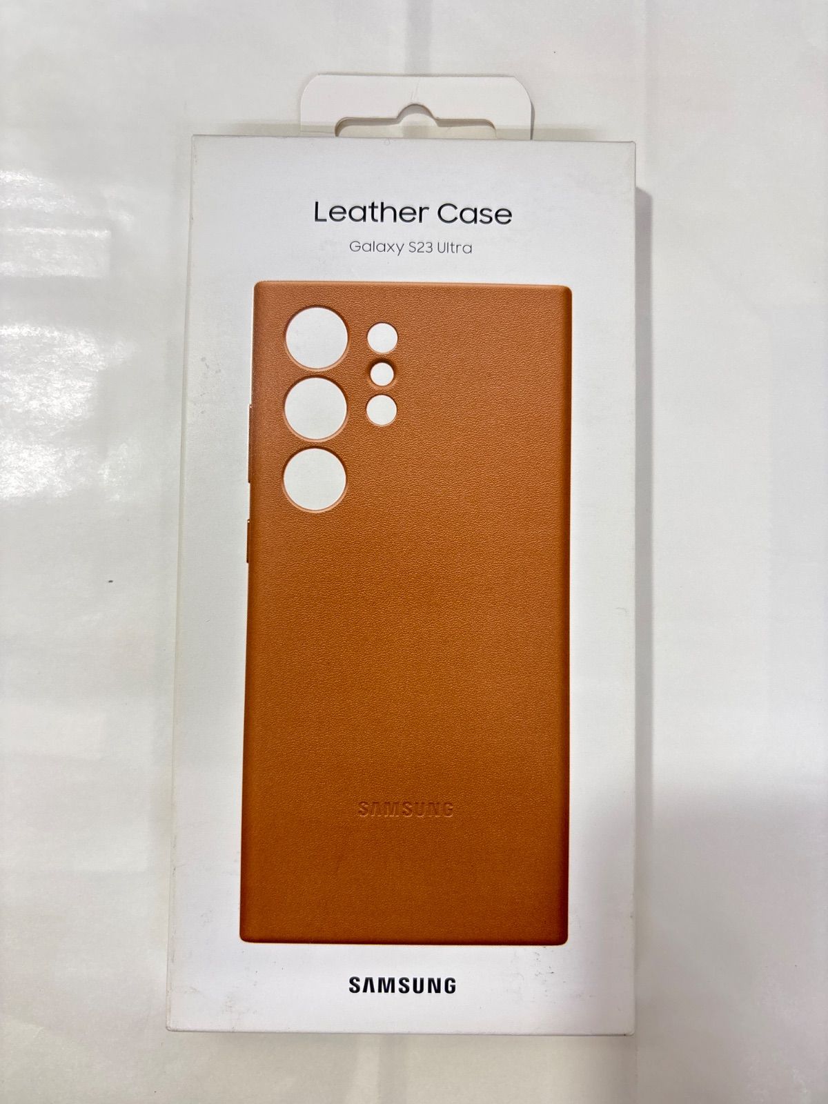 Galaxy S23 Ultra レザーケース キャメル 新品 - メルカリ