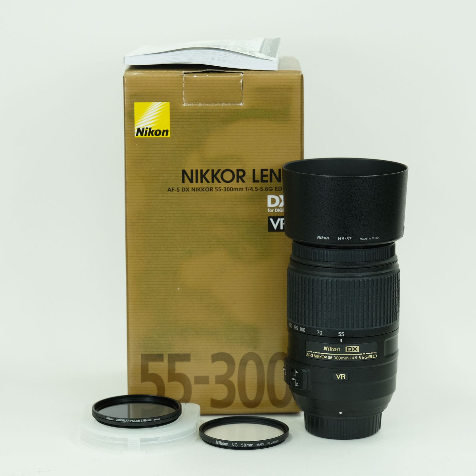 [美品 | フィルター2種付] Nikon AF-S DX NIKKOR 55-300mm F4.5-5.6G ED VR | Nikon Fマウント