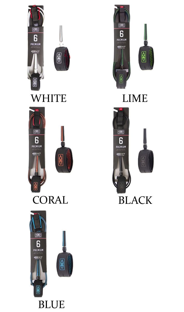 OCEAN&EARTH サーフィン リーシュコード PREMIUM ONE-XT 6'0 ANKLE