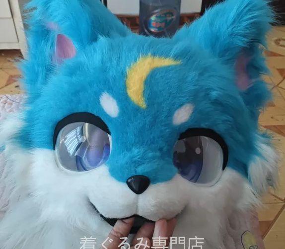 犬　猫　着ぐるみ ヘッド全頭　ヘッド ケモノ ファースーツ ぬいぐるみ コスプレ コスチューム Kurumi 一点物 C641