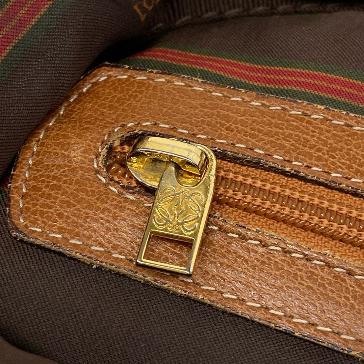 LOEWE(ロエベ) ショルダーバッグ ベラスケス ダークブラウン×ゴールド