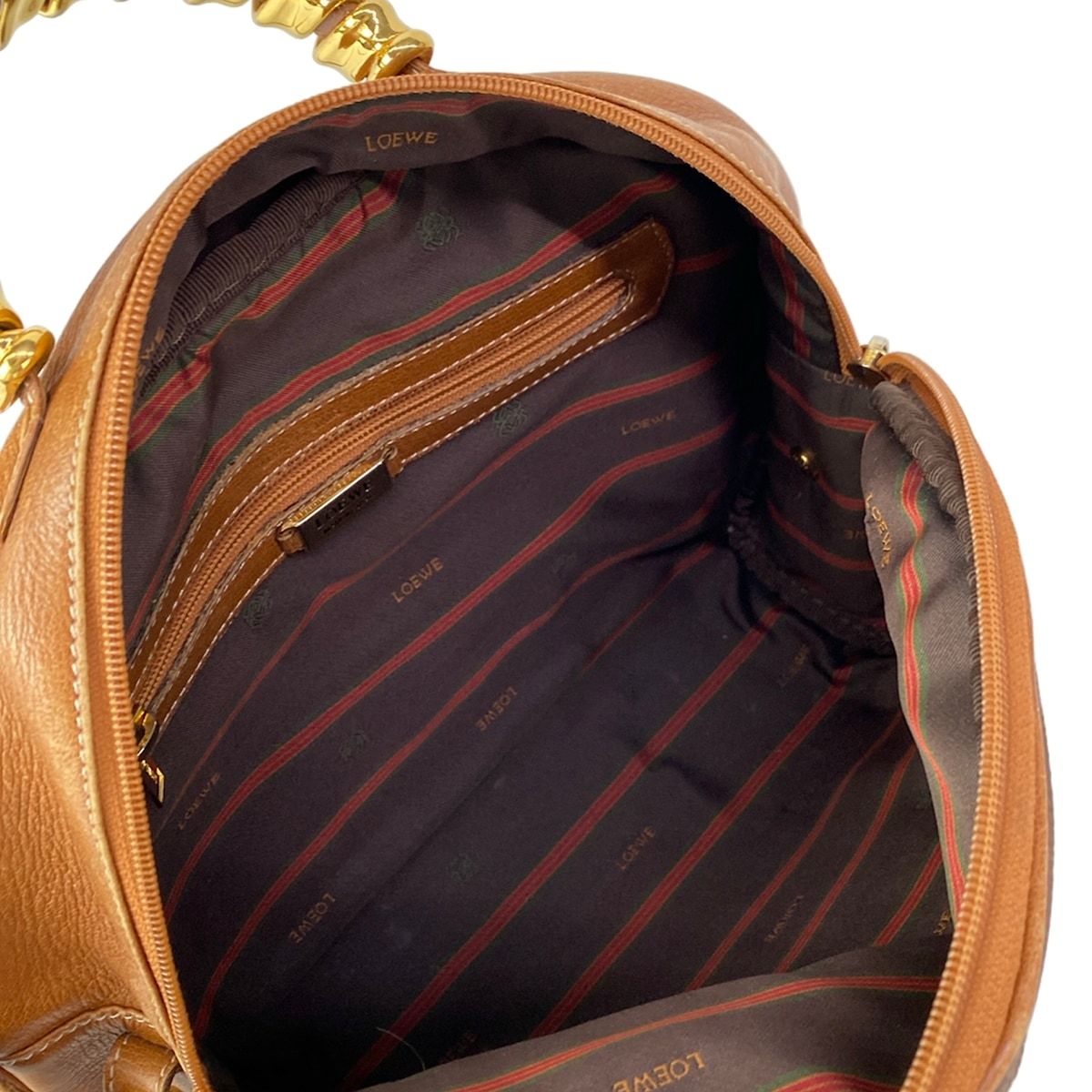 LOEWE(ロエベ) ショルダーバッグ ベラスケス ダークブラウン×ゴールド 
