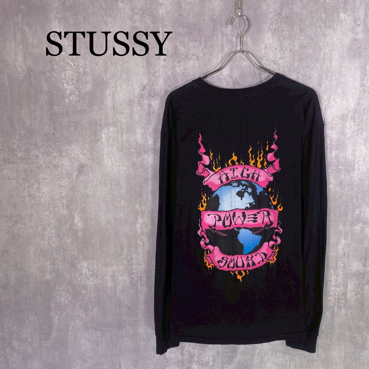 『STUSSY』ステューシー (L) ハイパワーサウンドプリントロンT メンズ