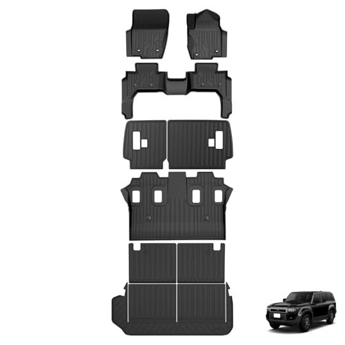 R◆Virauto トヨタ 新型 ランドクルーザー 250系 7人乗り 3D フロアマット セカンドマット ラゲッジマット シートバックカバー フルセット 2024年4月? ランクル 250 GDJ250W TRJ250W LAND CRUISER 専用 分割
