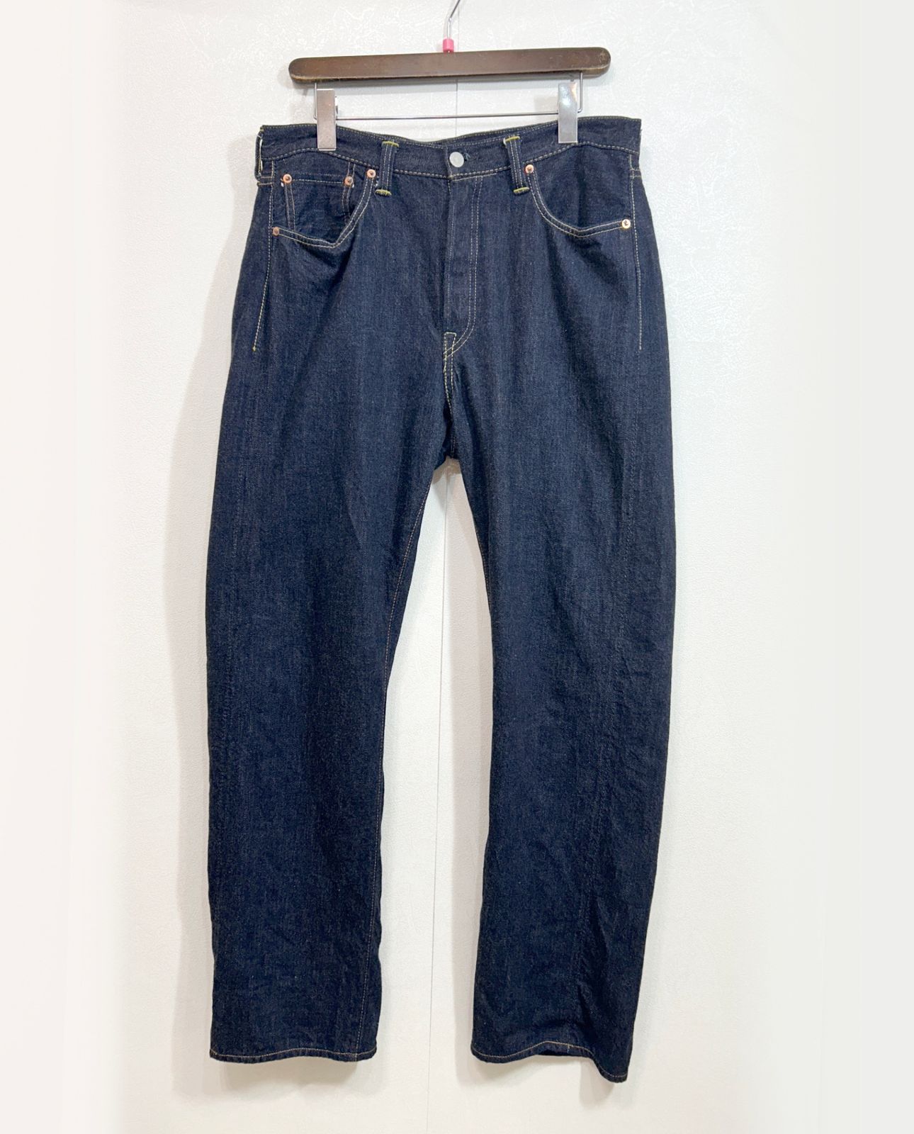 FULL COUNT JEANS W33,L34 デニムパンツ 日本製 赤耳 フルカウント 1101SS　K6-50