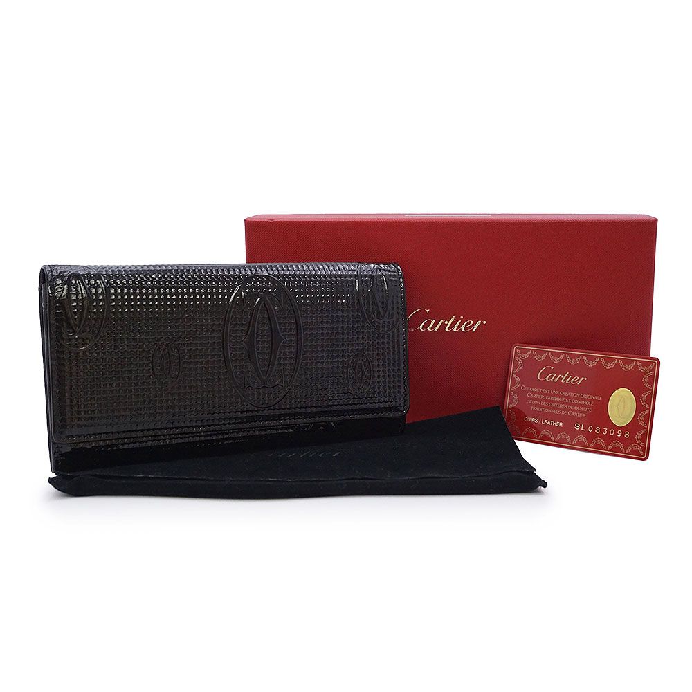 カルティエ L3000982 ハッピーバースデー エナメル パテントレザー 
