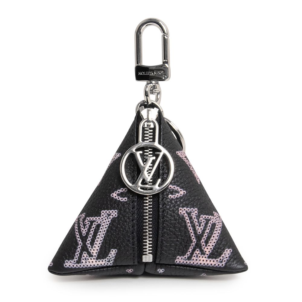 ルイ ヴィトン M00868 ベルランゴ ポーチ モノグラムマヒナ ブラック キーホルダー チャーム レザー シルバー金具 LOUIS VUITTON（新品・未使用品）