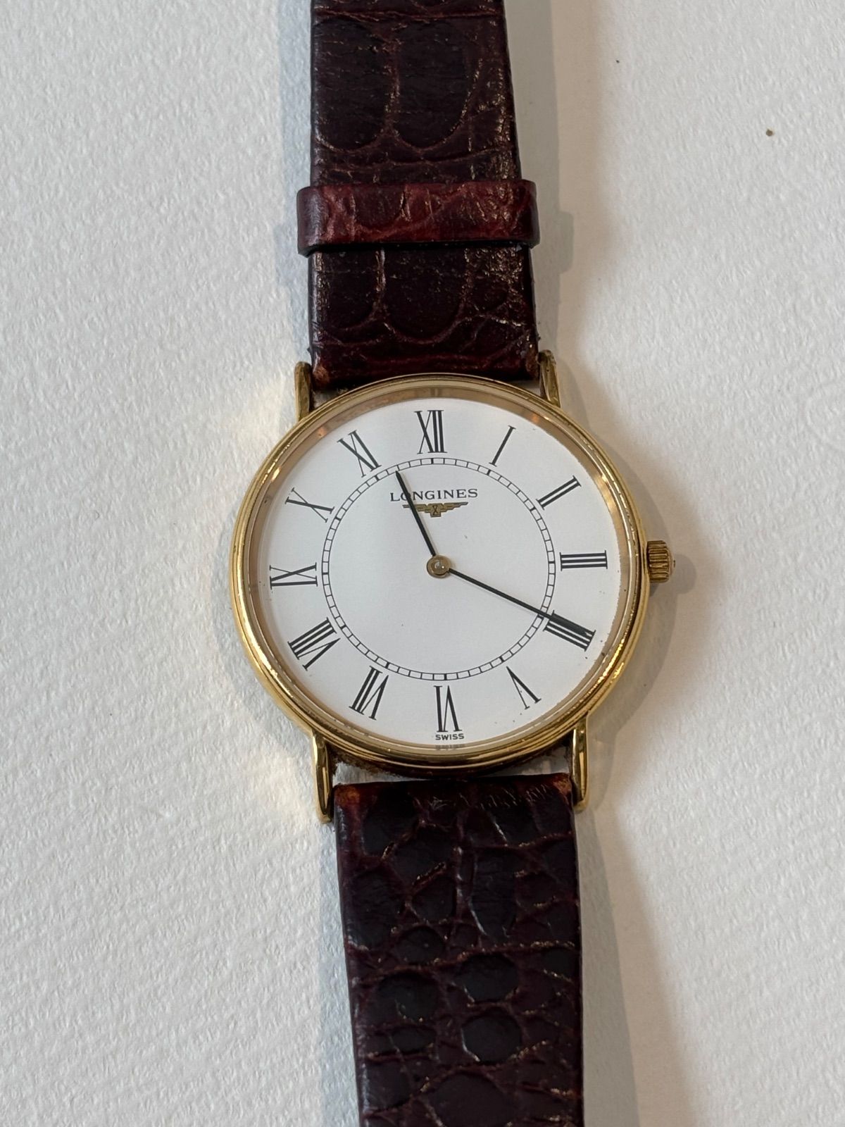 LONGINES ロンジン メンズ クォーツ 腕時計 ローマン文字盤 L4.637.2