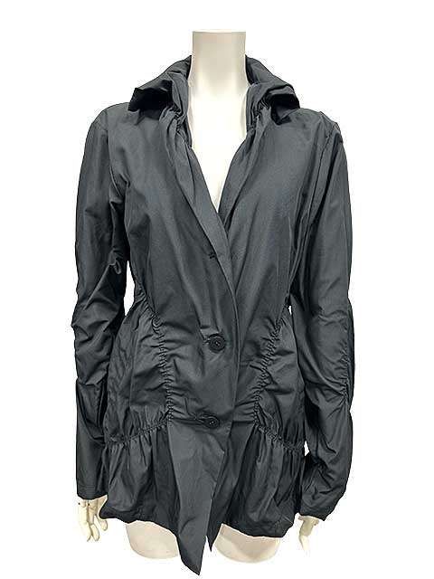 【中古】イッセイミヤケ　ISSEY MIYAKE　ジャケット　ブラック　2サイズ　日本製　Mサイズ　9号＿S26＿セルモアから出品＿s-1070-r26
