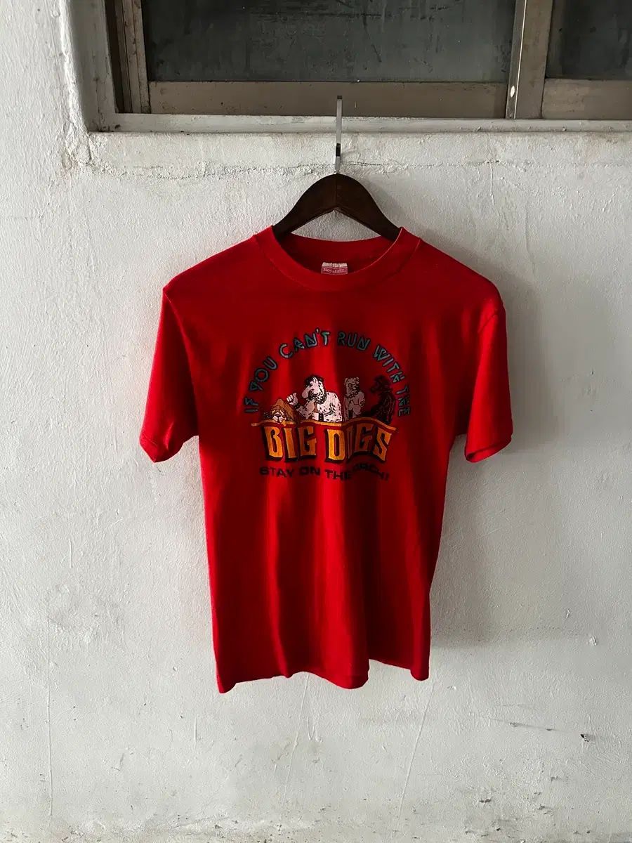 80s USA Royal Crest BIG DOGSグラフィック Tシャツ