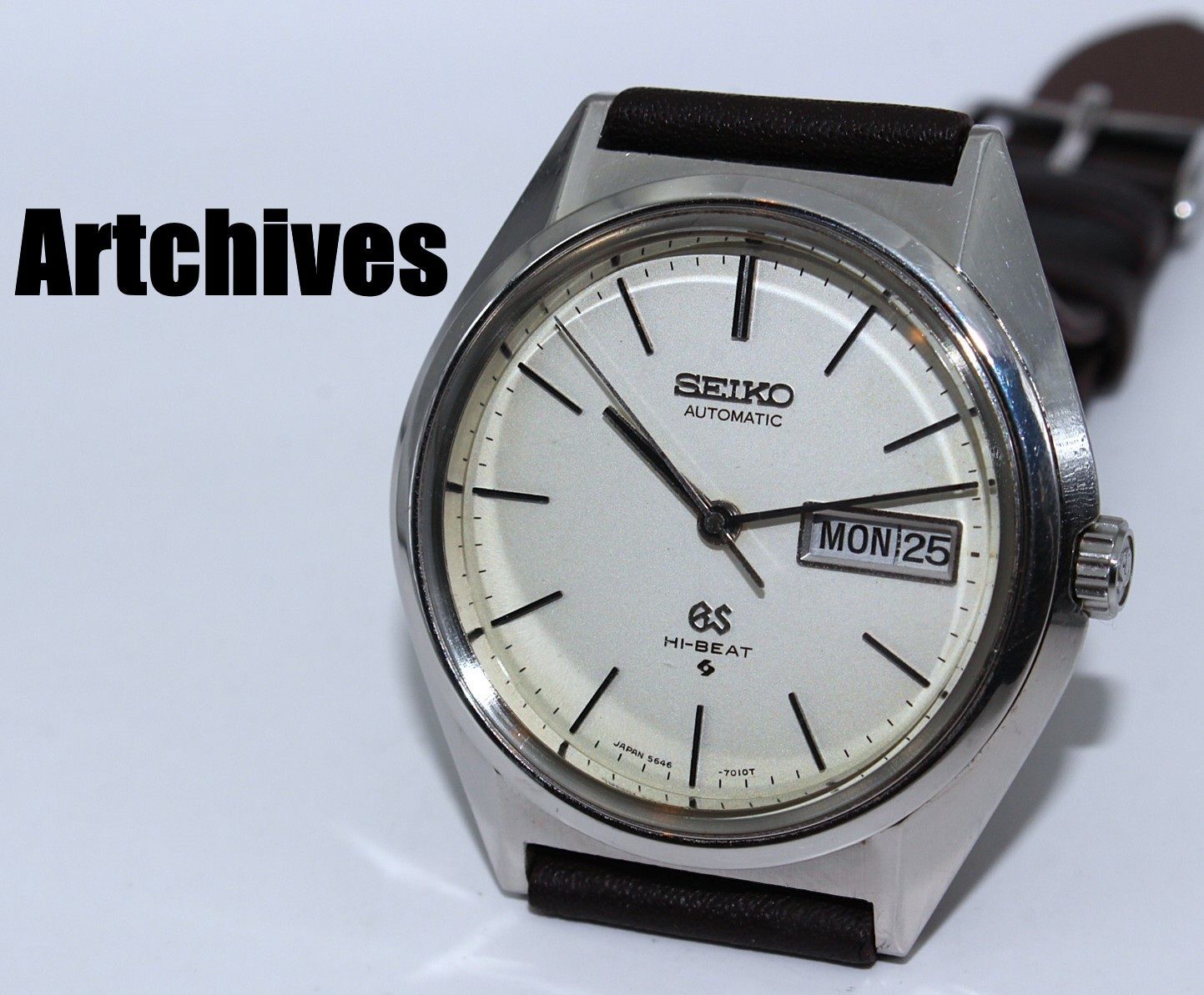 『VRW-1917』☆時計☆SEIKO (セイコー)☆5646-7010☆グランドセイコー☆SL文字盤 メンズ 自動巻き 腕時計 稼働品☆